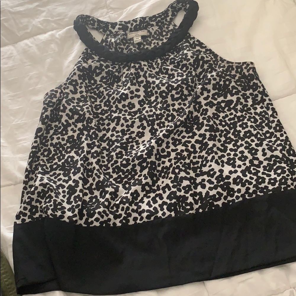 Banana Republic animal print top.